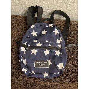 LIMITED Kendall & Kylie Jenner Los Angeles mini backpack Blue W white Stars
